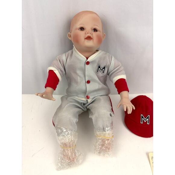 VTG Porcelain Doll Michael By Yolanda Bello Knowles China Company 1991 - Picture 2 of 16